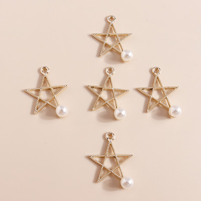 10 бр. 27*20 мм блестящи талисмани от кристална звезда за обеци, изработка на гривни, аксесоари, висулки, колие, ключодържател, изработка на бижута Направи си сам