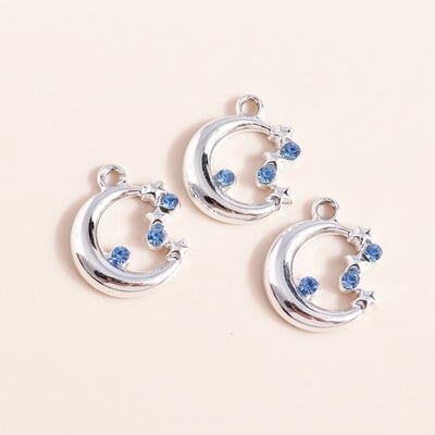 10 бр. 27*20 мм блестящи талисмани от кристална звезда за обеци, изработка на гривни, аксесоари, висулки, колие, ключодържател, изработка на бижута Направи си сам