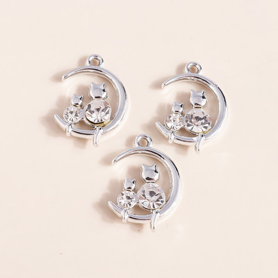 10 бр. 27*20 мм блестящи талисмани от кристална звезда за обеци, изработка на гривни, аксесоари, висулки, колие, ключодържател, изработка на бижута Направи си сам