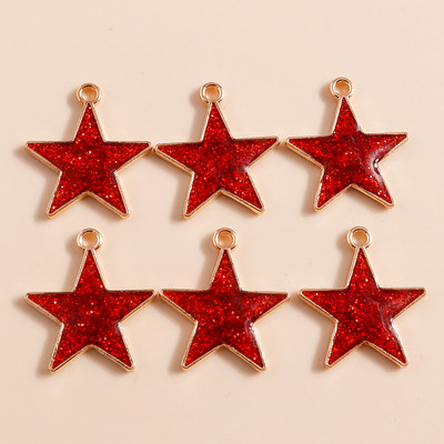 10 buc 13x13mm stele emailat pandantive bijuterii pentru farmece DIY confectionare bratari Crafting cercei coliere margele accesorii