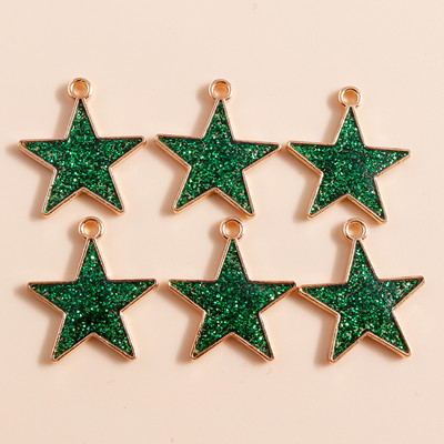 10 buc 13x13mm stele emailat pandantive bijuterii pentru farmece DIY confectionare bratari Crafting cercei coliere margele accesorii