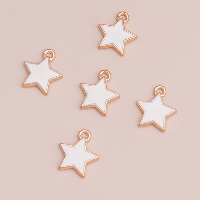 10 buc 13x13mm stele emailat pandantive bijuterii pentru farmece DIY confectionare bratari Crafting cercei coliere margele accesorii