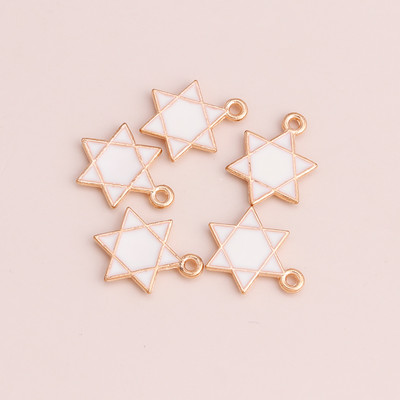 10 buc 13x13mm stele emailat pandantive bijuterii pentru farmece DIY confectionare bratari Crafting cercei coliere margele accesorii