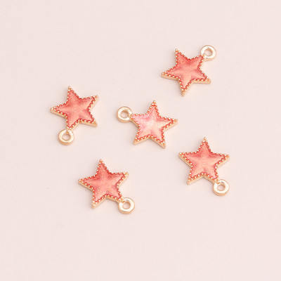 10 buc 13x13mm stele emailat pandantive bijuterii pentru farmece DIY confectionare bratari Crafting cercei coliere margele accesorii
