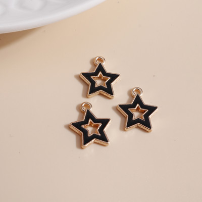 10 buc 13x13mm stele emailat pandantive bijuterii pentru farmece DIY confectionare bratari Crafting cercei coliere margele accesorii
