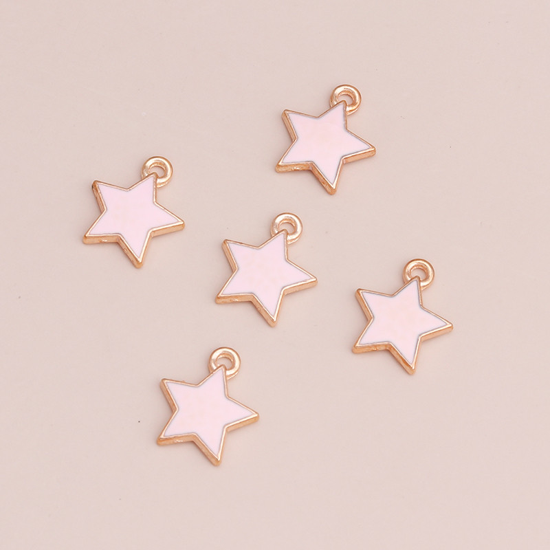 10 buc 13x13mm stele emailat pandantive bijuterii pentru farmece DIY confectionare bratari Crafting cercei coliere margele accesorii
