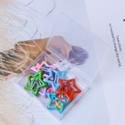 Koreai aranyos cukorka színű Pentagram Bobby Pin női édes lány, szép öltöny, csíptetős Esztétika Alkalmi divatos hajkiegészítők
