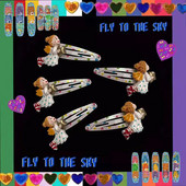 Mermaid Angel Girl Stars Bobis Pin Moterims Mielas Saldus žavesys Linksmi Klipai Estetinės tendencijos Plaukų aksesuarai Išskirtinės dovanos