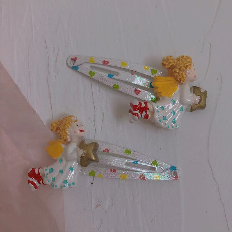 Mermaid Angel Girl Stars Bobis Pin Moterims Mielas Saldus žavesys Linksmi Klipai Estetinės tendencijos Plaukų aksesuarai Išskirtinės dovanos