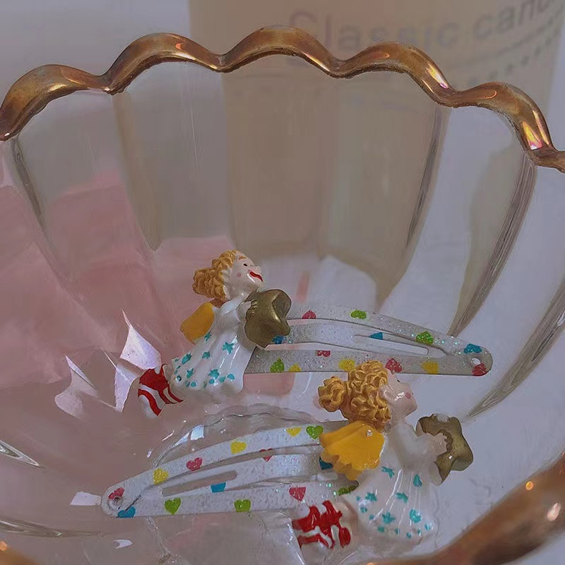 Mermaid Angel Girl Stars Bobis Pin Moterims Mielas Saldus žavesys Linksmi Klipai Estetinės tendencijos Plaukų aksesuarai Išskirtinės dovanos