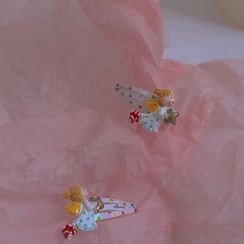 Mermaid Angel Girl Stars Bobis Pin Moterims Mielas Saldus žavesys Linksmi Klipai Estetinės tendencijos Plaukų aksesuarai Išskirtinės dovanos