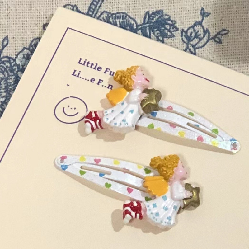 Mermaid Angel Girl Stars Bobis Pin Moterims Mielas Saldus žavesys Linksmi Klipai Estetinės tendencijos Plaukų aksesuarai Išskirtinės dovanos