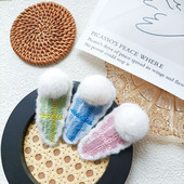 Γλυκιά χαριτωμένη βελούδινη μπάλα Bobby pin για γυναίκες Girly αισθητική Lovely Charms Trend Snap Clips Χειμερινά casual μόδα αξεσουάρ μαλλιών