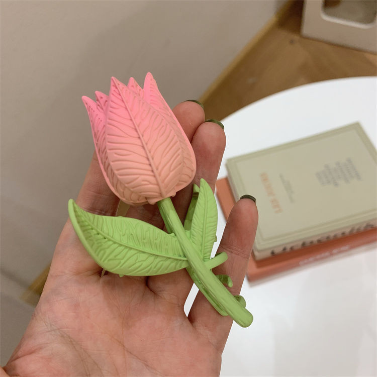 Édes temperamentum Tulipán Haj Karmok Romantikus Báj Gyengéd Elegáns Hajtű Koreai Esztétikus Divat Hajkiegészítők Női