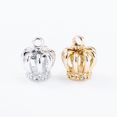 10 buc/pachet 3D Coroană Metal Charms Pandantiv DIY Colier Brățară Mărgele Descoperiri de bijuterii lucrate manual 14*12mm