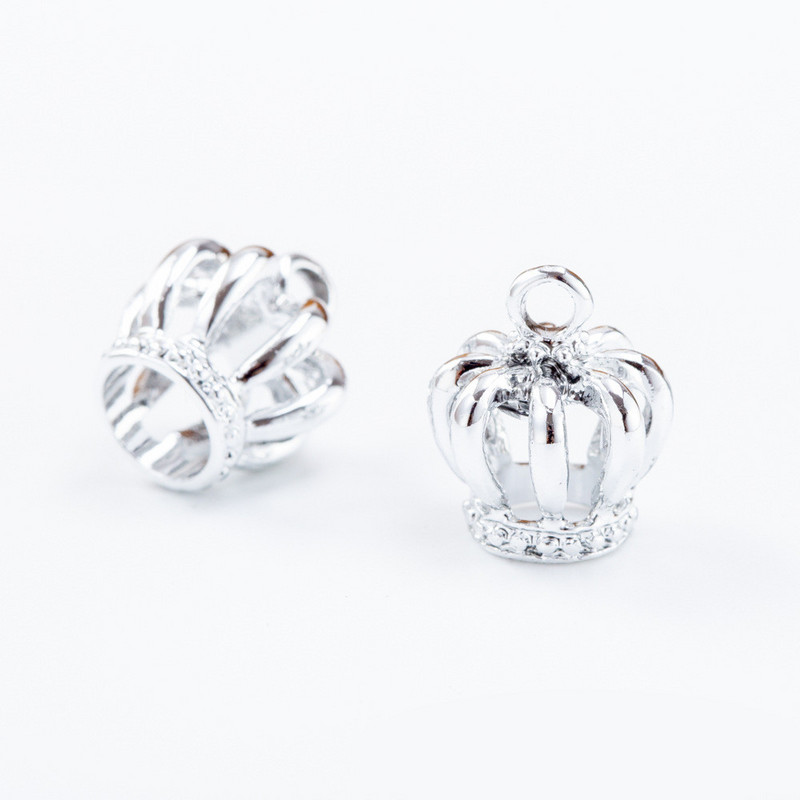 10 buc/pachet 3D Coroană Metal Charms Pandantiv DIY Colier Brățară Mărgele Descoperiri de bijuterii lucrate manual 14*12mm