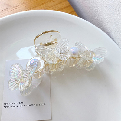 New Aesthetics Symphony Butterfly hajcsat nőknek Charm Temperament Romantikus Elegáns Claw Clip Alkalmi trendi hajkiegészítők