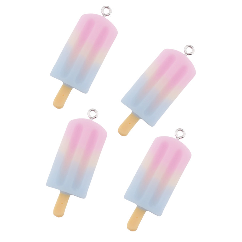 10 db fagylalt gyanta bűbájok barkácsolással Kawaii 3D telefon kulcstartó karkötők fülbevaló medálok ékszerkészítési kellékekhez