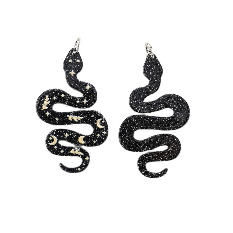 10 db Magic Snake Charms akril kreatív Halloween fülbevalóhoz kulcstartó medál nyaklánc barkács készítés