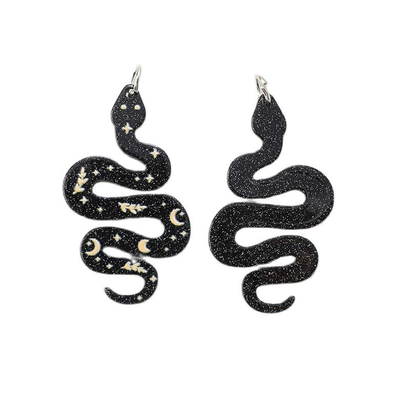 10 db Magic Snake Charms akril kreatív Halloween fülbevalóhoz kulcstartó medál nyaklánc barkács készítés