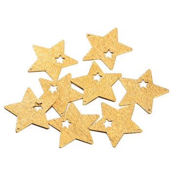 20 ΤΕΜ/Παρτίδα Χονδρική Χάλκινο ορείχαλκο Bling Star Charms Μενταγιόν για κοσμήματα DIY Κατασκευή κολιέ Αστέρι μενταγιόν αξεσουάρ