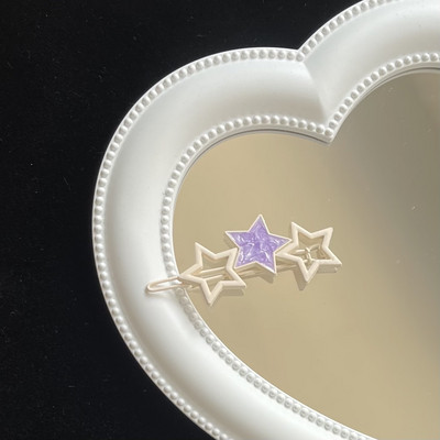 Többszínű Hollow Star Pentagram hajtű nőknek Édes, aranyos báj Esztétikus lányos hajcsat Koreai divatos hajkiegészítők