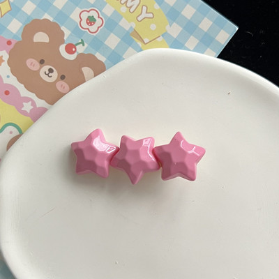 Candy Color Pentagram Star Hajtű Nőknek Édes Aranyos Csaj Esztétikus Hajcsat Bűbáj Szép divatos Hajkiegészítők Ajándék