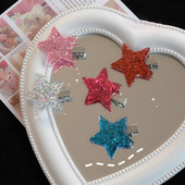 Trend Colorful Sequins Star Pentagram hajtű nőknek Édes, aranyos lányos divatos hajcsat Esztétikus Y2k hajkiegészítők Ajándék