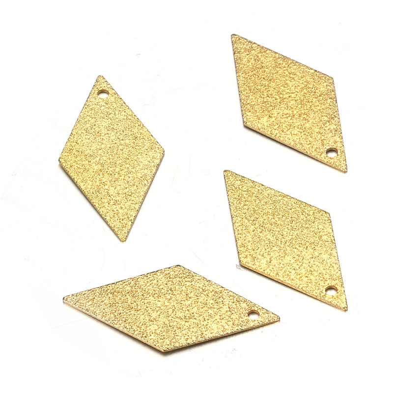 50 vnt. / partijoje Geometrinė serija Prizminė aukso sidabro spalvos žalvario pakabukai Stardust Tuščia štampavimo etiketė tinka papuošalų gamyba