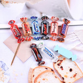 10 τμχ Cute Chocalate Candy Charms για βραχιόλια Κολιέ Σκουλαρίκι Κοσμήματα Κατασκευή Flatback Cabochon Floating Charm μενταγιόν C364
