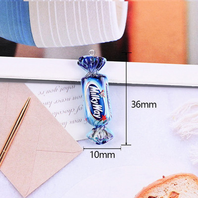 10 τμχ Cute Chocalate Candy Charms για βραχιόλια Κολιέ Σκουλαρίκι Κοσμήματα Κατασκευή Flatback Cabochon Floating Charm μενταγιόν C364