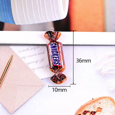 10 τμχ Cute Chocalate Candy Charms για βραχιόλια Κολιέ Σκουλαρίκι Κοσμήματα Κατασκευή Flatback Cabochon Floating Charm μενταγιόν C364
