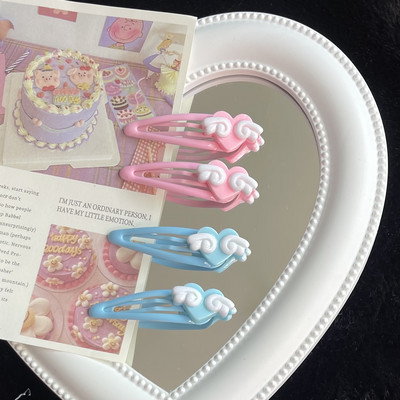 Cute Wings Love Bobby Pin za žene Nježna slatka djevojačka estetika Snap Clips Temperament Charm Ležerni modni dodaci za kosu