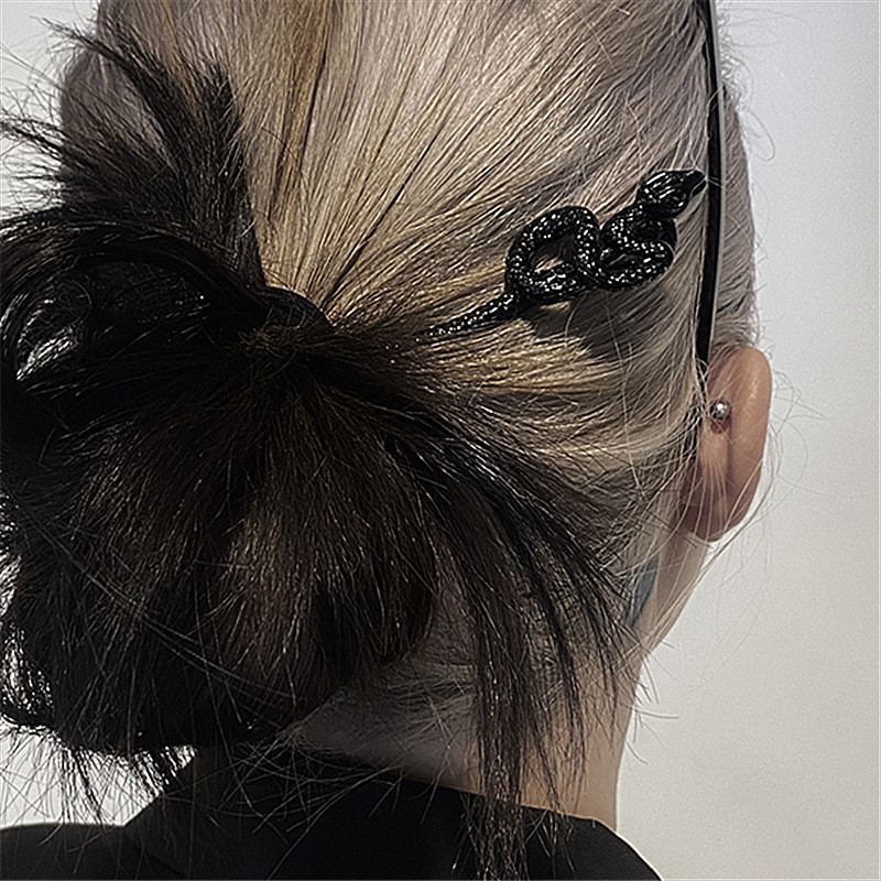 Štapići za kosu u kineskom stilu Vintage Zmija od acetatne smole Ženske ukosnice Štipaljke za kosu Pokrivala za kosu Dodaci za nakit