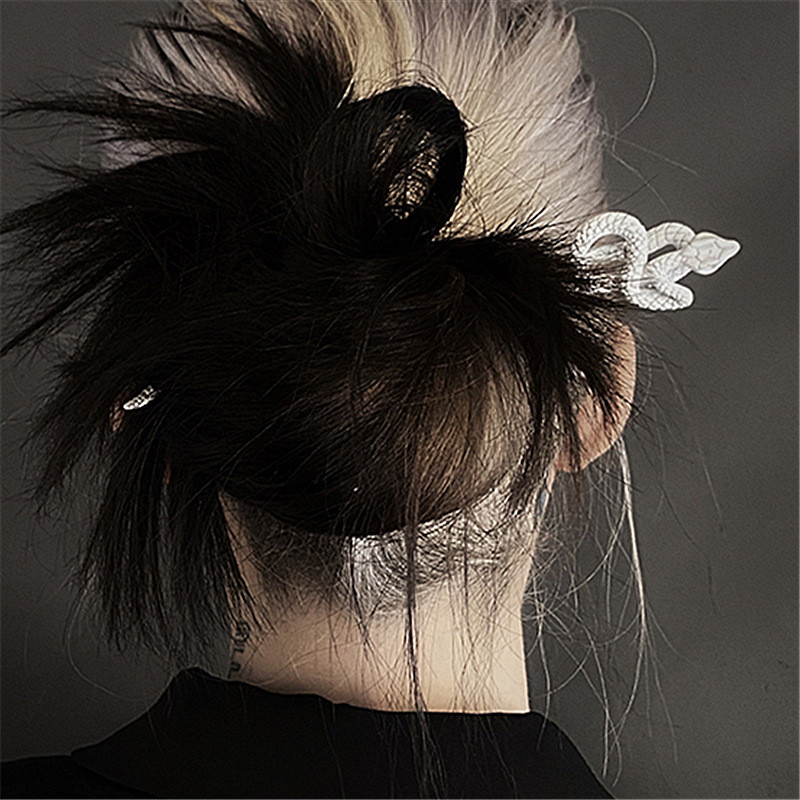 Štapići za kosu u kineskom stilu Vintage Zmija od acetatne smole Ženske ukosnice Štipaljke za kosu Pokrivala za kosu Dodaci za nakit