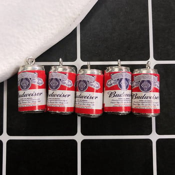 10 τμχ Πλαστικό Mini Can Wine Bottle Charms DIY Cute Drink Bottles Σκουλαρίκια Κρεμαστά κοσμήματα Αξεσουάρ D91