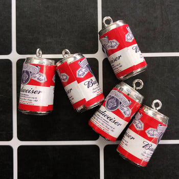 10 τμχ Πλαστικό Mini Can Wine Bottle Charms DIY Cute Drink Bottles Σκουλαρίκια Κρεμαστά κοσμήματα Αξεσουάρ D91