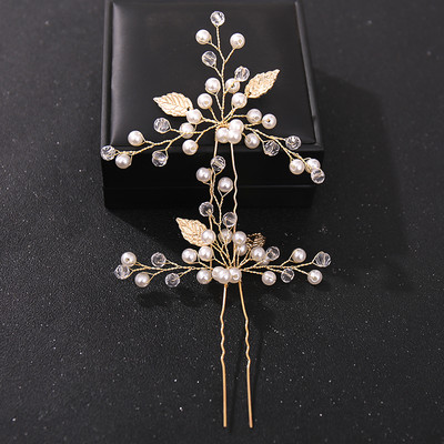 Crystal Pearl Flower Hajtűk Clipek Női Menyasszonyi Haj Ékszerek Esküvői Haj Kiegészítők Strasszos Party Hajtű Fejdísz