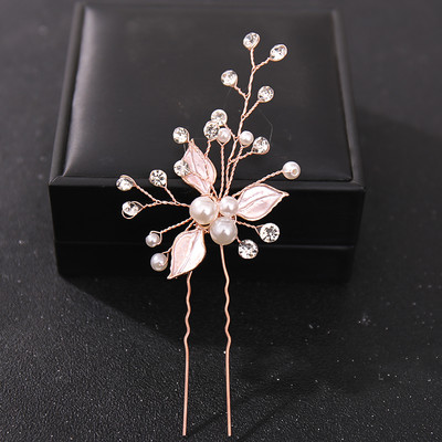 Crystal Pearl Flower Hajtűk Clipek Női Menyasszonyi Haj Ékszerek Esküvői Haj Kiegészítők Strasszos Party Hajtű Fejdísz