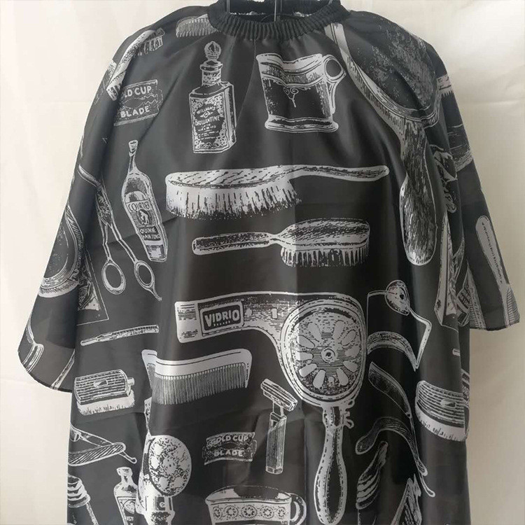 Matu griešanas audums roku spogulis ķemme matu žāvētājs matu griešanas audums apdruka matu griešana matu griešanas audums