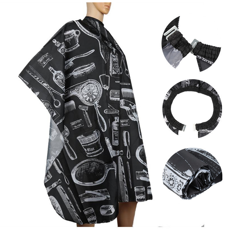 Matu griešanas audums roku spogulis ķemme matu žāvētājs matu griešanas audums apdruka matu griešana matu griešanas audums