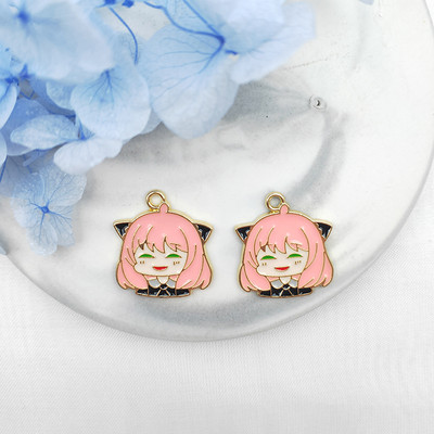10db Rajzfilm Anime Karakter Bűbáj Fülbevaló Medál DIY Kulcstartó karkötő Nyaklánc Ékszer Medál Kawaii Zománc Bűbáj