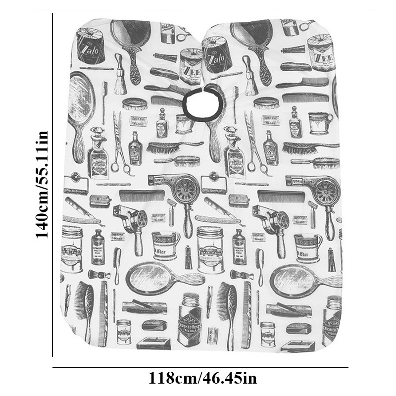 Matu griezums apmetnis matu griešanas kleita priekšauts ilgviļņi matu krāsa priekšauts frizieru apmetņi ūdensizturīgs apdrukāts salons matu veidošanas rīks