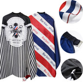 Juuksuri riide muster Juuste lõikamine veekindel riie Salong Barber Cape Professionaalne juuksuristiil Retro juuksuri riie