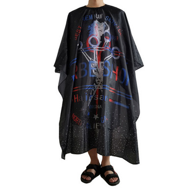 Juuksuri riide muster Juuste lõikamine veekindel riie Salong Barber Cape Professionaalne juuksuristiil Retro juuksuri riie