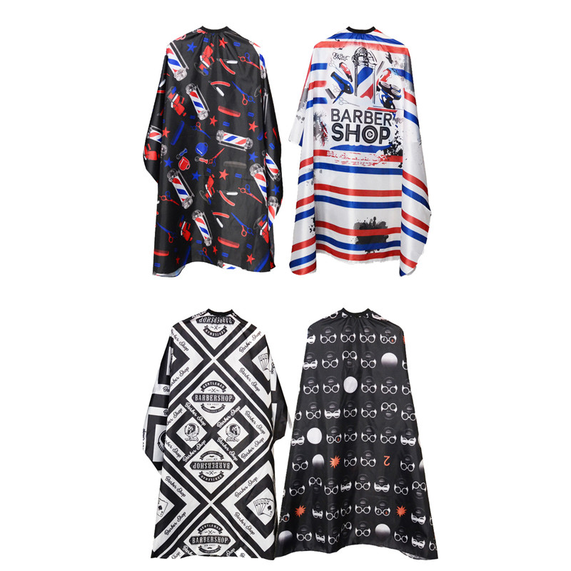 Juuksuri riide muster Juuste lõikamine veekindel riie Salong Barber Cape Professionaalne juuksuristiil Retro juuksuri riie