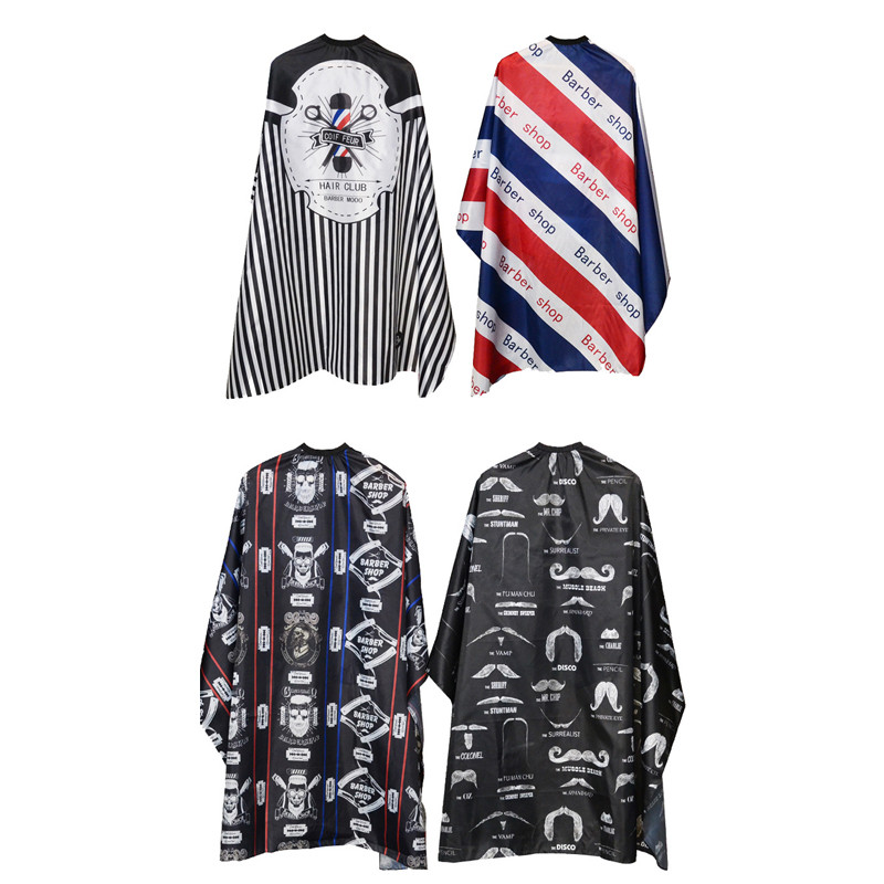 Juuksuri riide muster Juuste lõikamine veekindel riie Salong Barber Cape Professionaalne juuksuristiil Retro juuksuri riie