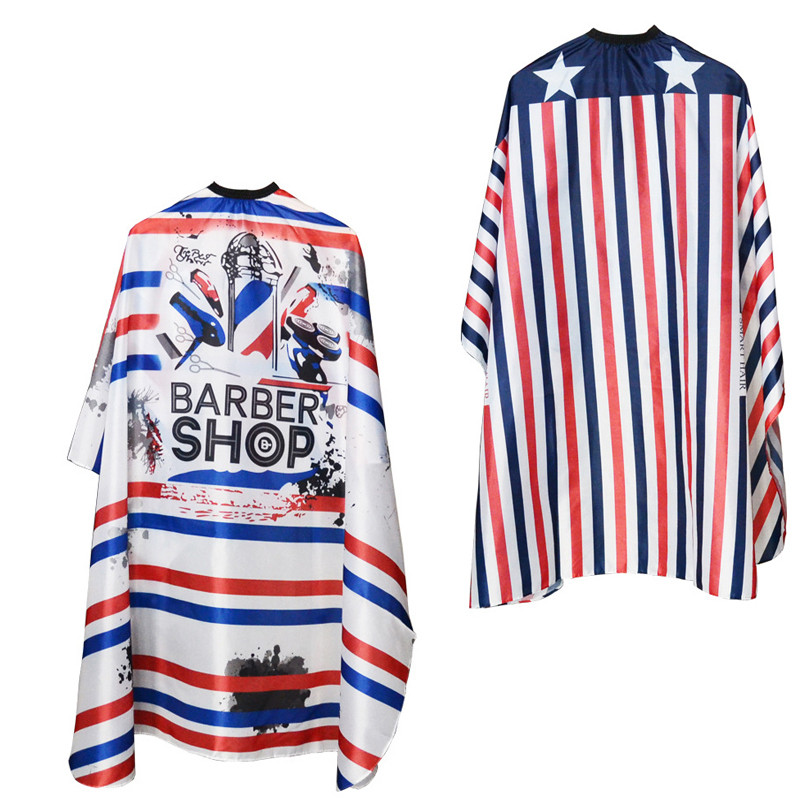 Juuksuri riide muster Juuste lõikamine veekindel riie Salong Barber Cape Professionaalne juuksuristiil Retro juuksuri riie