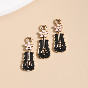 10 τμχ Mix Funny Enamel Guitar Keyboard Charms Μουσικά όργανα Κρεμαστό Fit Κοσμήματα DIY Κατασκευή Χειροποίητα Μουσικά Αξεσουάρ