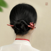 Nyúlszőrpálcikák Kínai hanfu hajkiegészítők női fa hajtűk szantálfa hajzsemlyek pálcikák fejfedő ékszerek